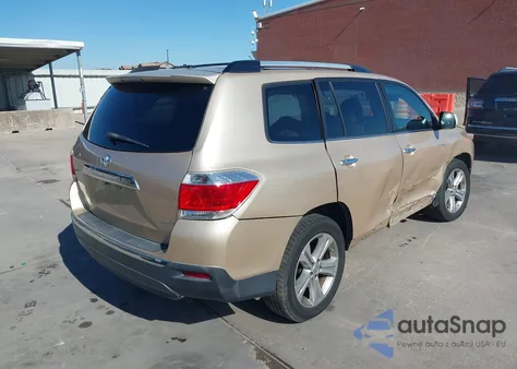 2013 Toyota Highlander Limited V6 z USA, uszkodzony, nr VIN 5TDDK3EH9DS263392